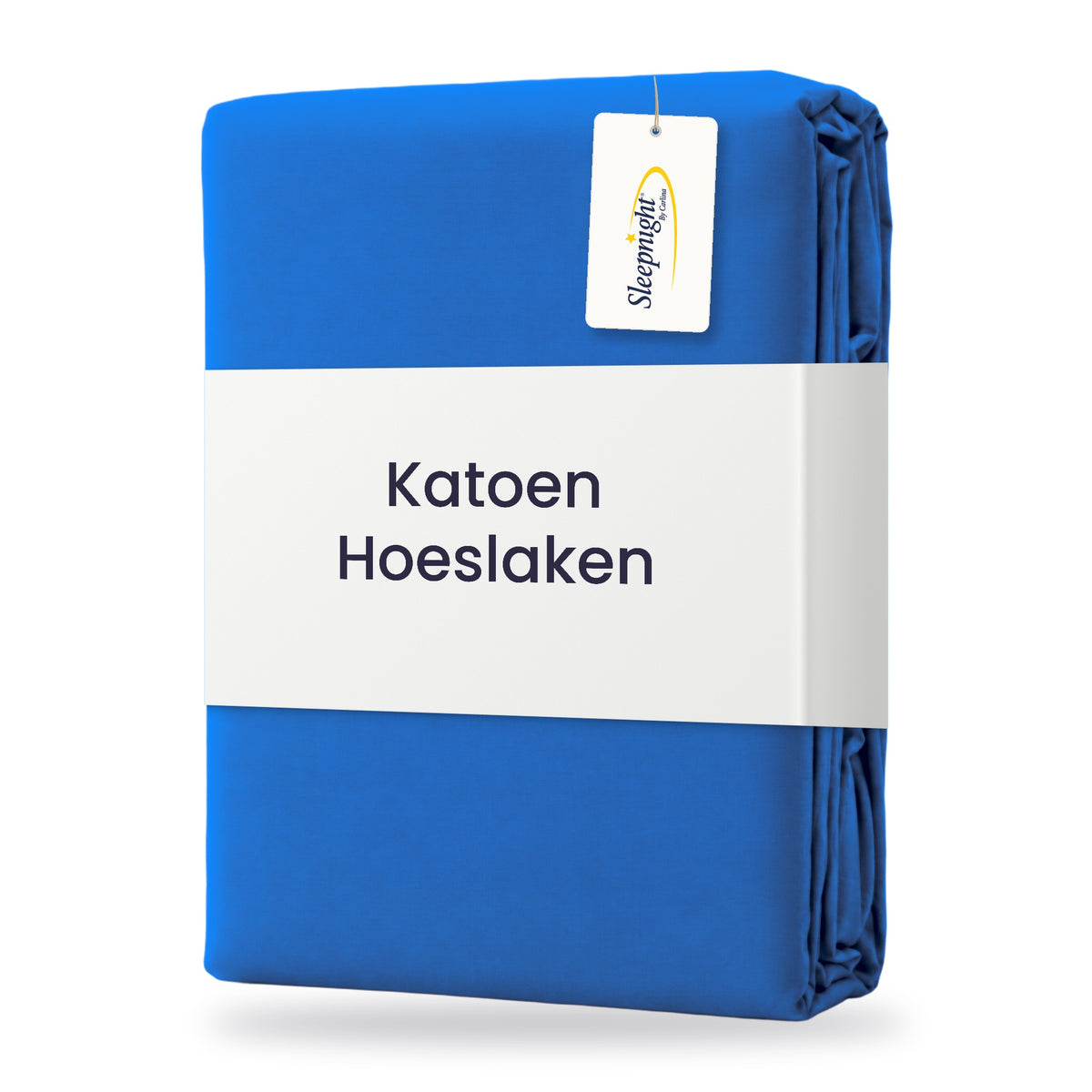 Sleepnight Hoeslaken Katoen 30 cm Blauw - verpakking