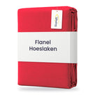 Sleepnight Hoeslaken Flanel 30 cm Rood - verpakking