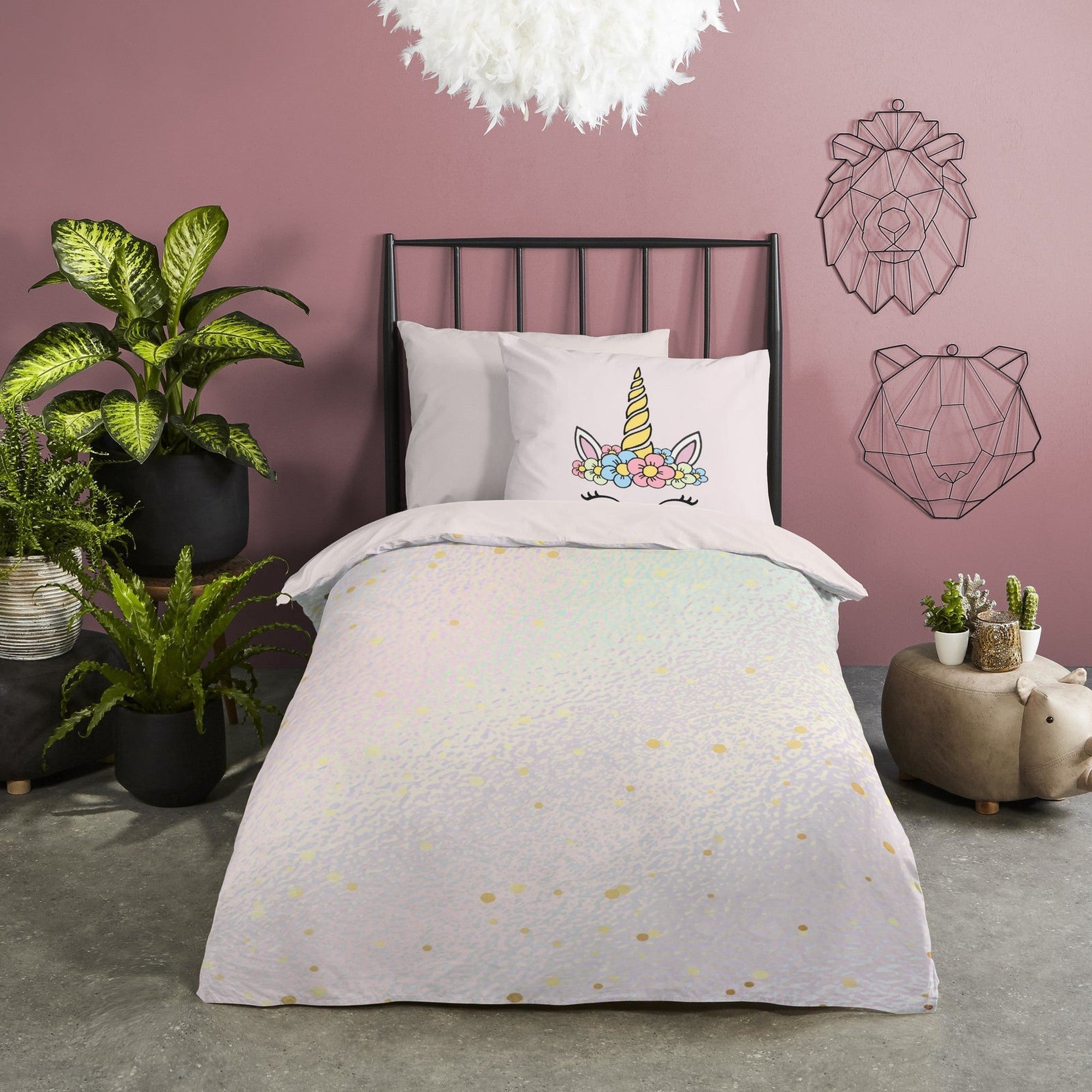 Housse de Couette Pure Microfibre Mandy Rose