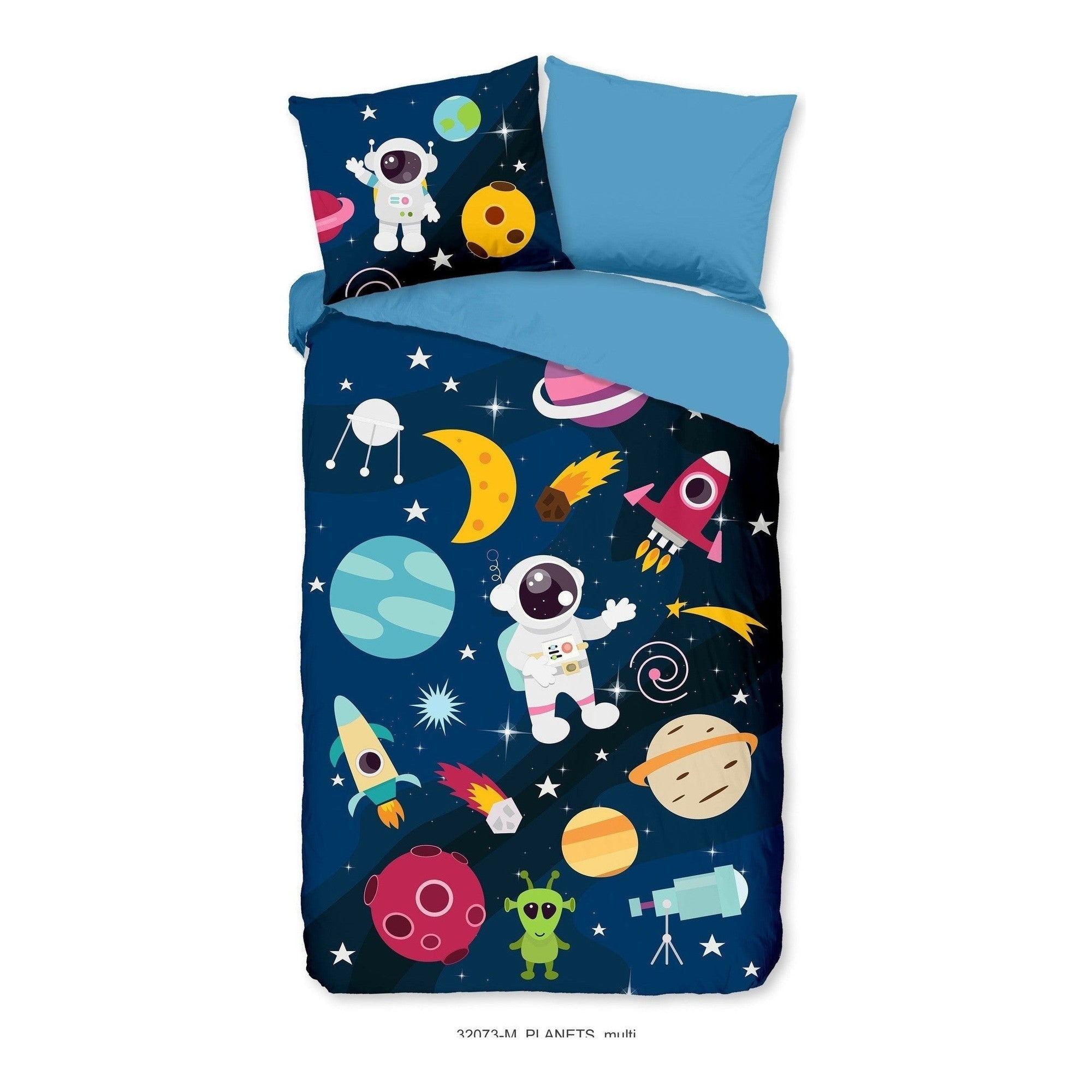 Pure dekbedovertrek Microfiber Planets Multi