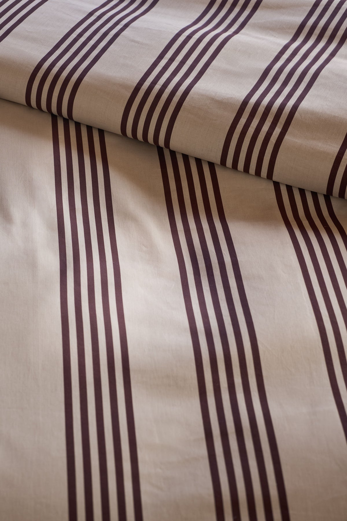 vtwonen dekbedovertrek katoen pure stripe naturel