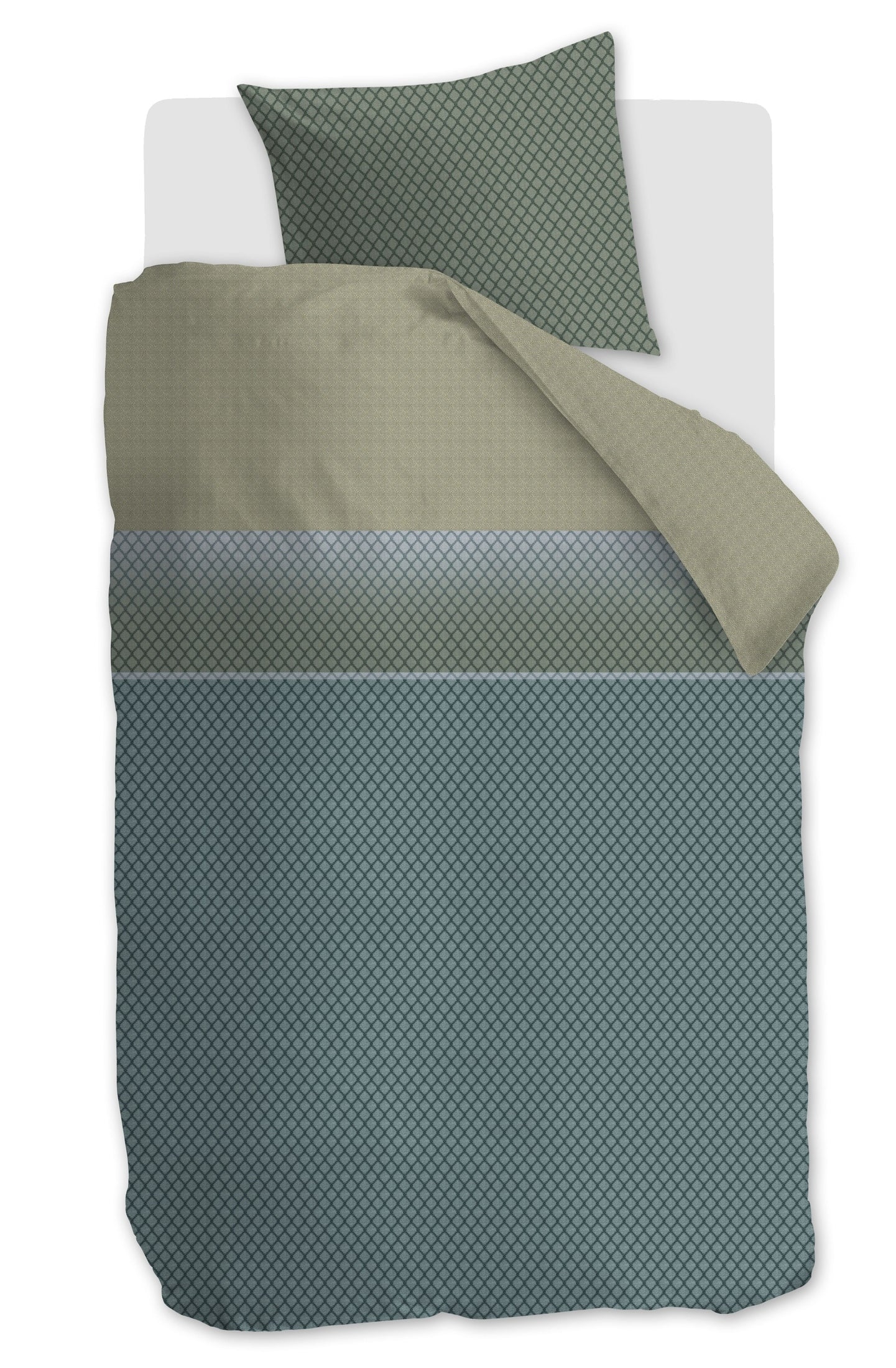 Beddinghouse Dekbedovertrek Katoen Riven - Blauw