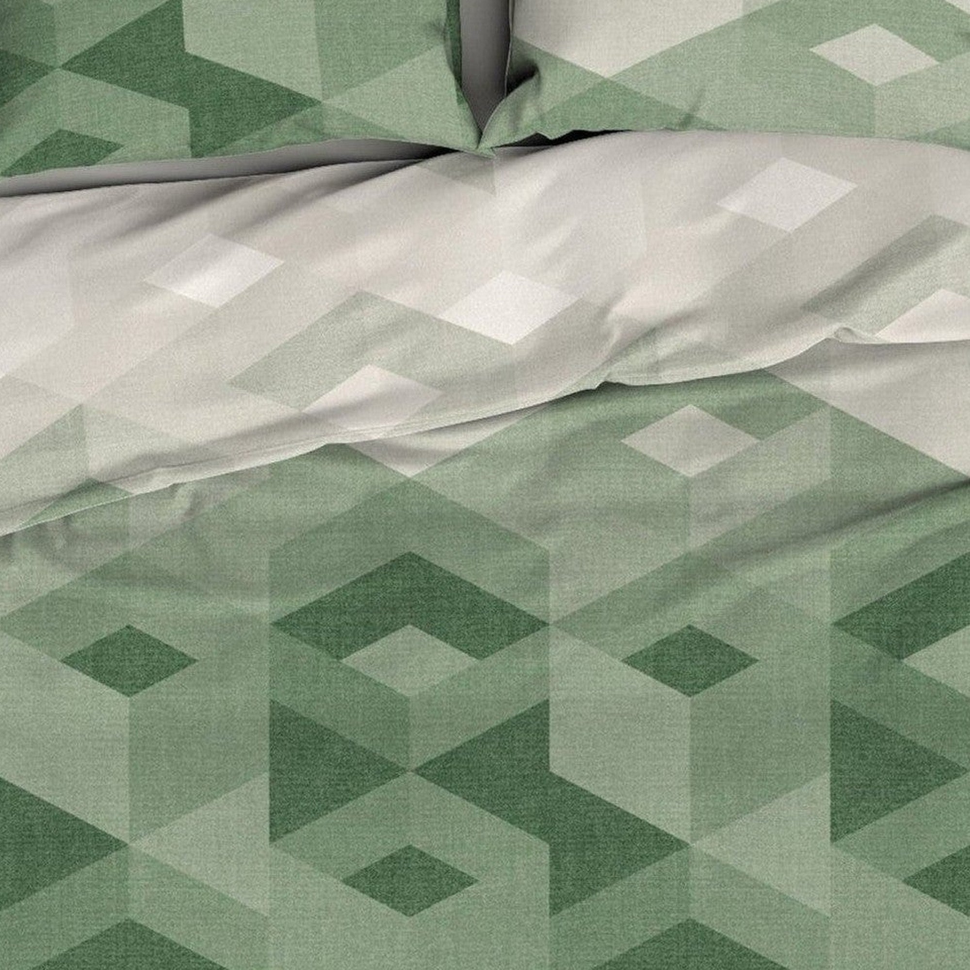 Romanette dekbedovertrek flanel Wallis Mineral