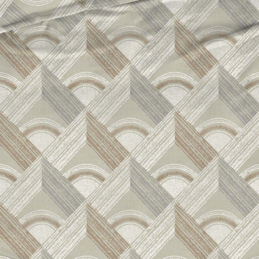 Romanette Dekbedovertrek Katoen Pantheon Beige/Grijs