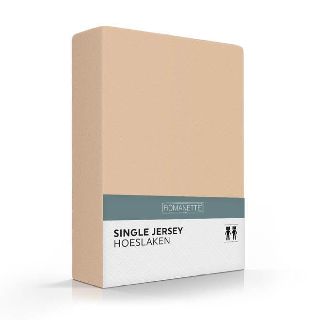 Romanette Hoeslaken Hoeslaken Single Jersey Camel