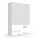 Romanette kussenslopen flanel Silver (grijs) (2 Stuks)