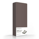 Romanette Split topper hoeslaken katoen taupe
