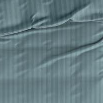 Satin d'Or Housse de couette Satin Rayure Satin Bleu Fumée