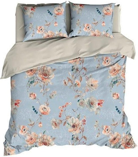 Satin d'Or Dekbedovertrek Dekbedovertrek Satijn Charlotte Bleu