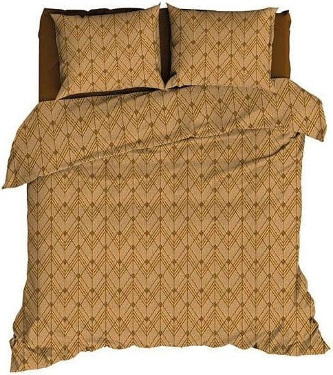 Satin d'Or Dekbedovertrek Dekbedovertrek Satijn Vitra Oker