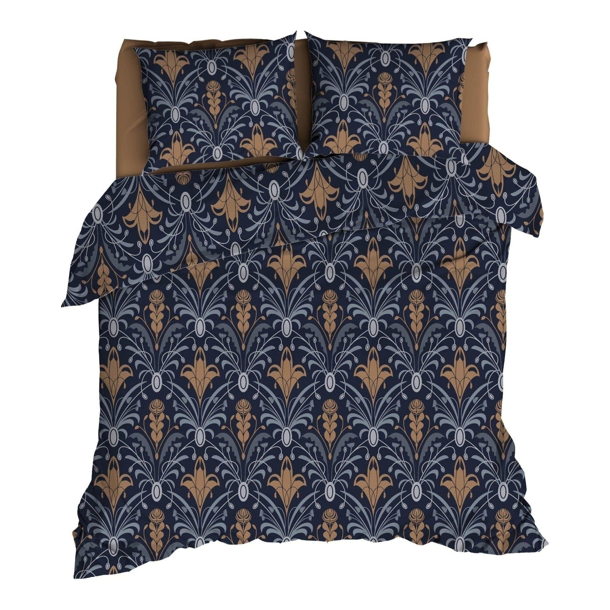 Satin d'Or dekbedovertrek satijn Belgravria blauw Terra