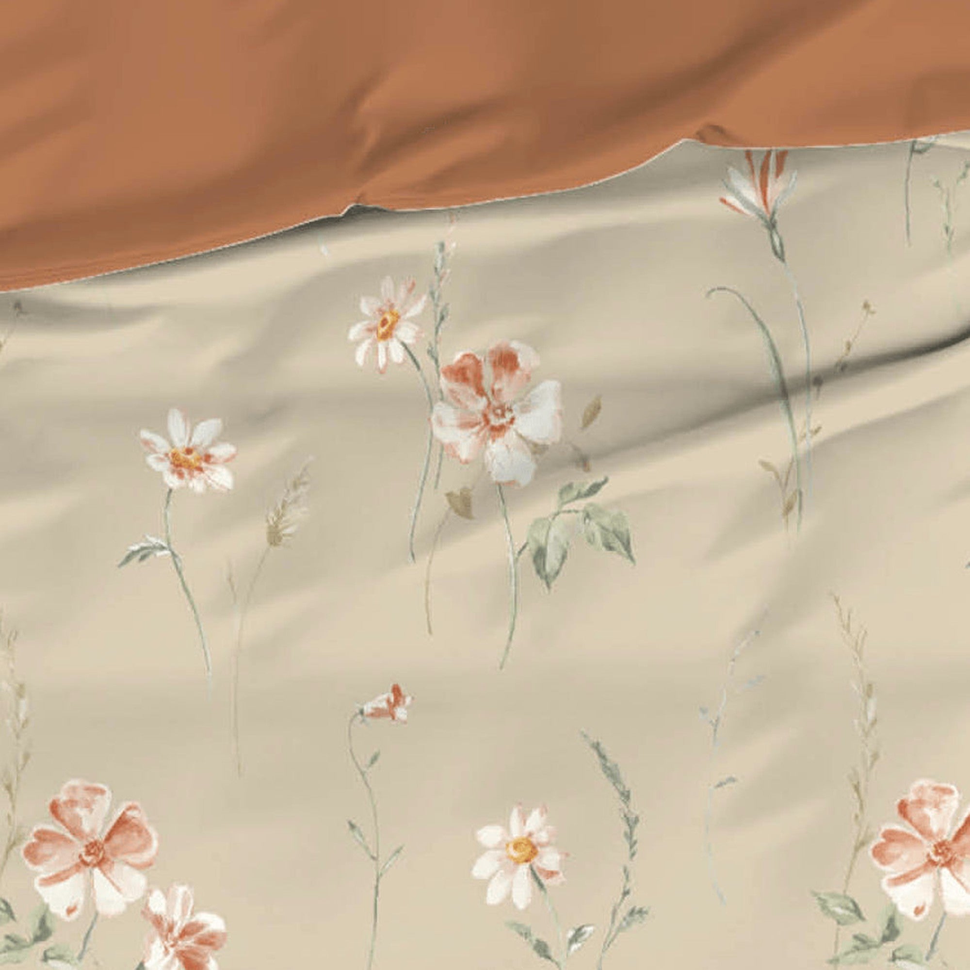 Satin d'Or dekbedovertrek Zabina beige satijn
