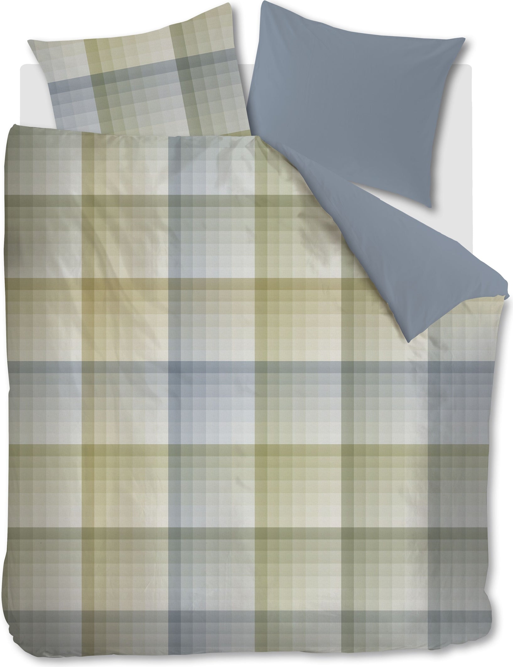 Beddinghouse Dekbedovertrek Satijn Sil - Blauw Groen