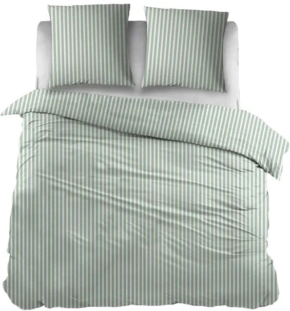 Housse de Couette Sleepnight Coton Carine Vert