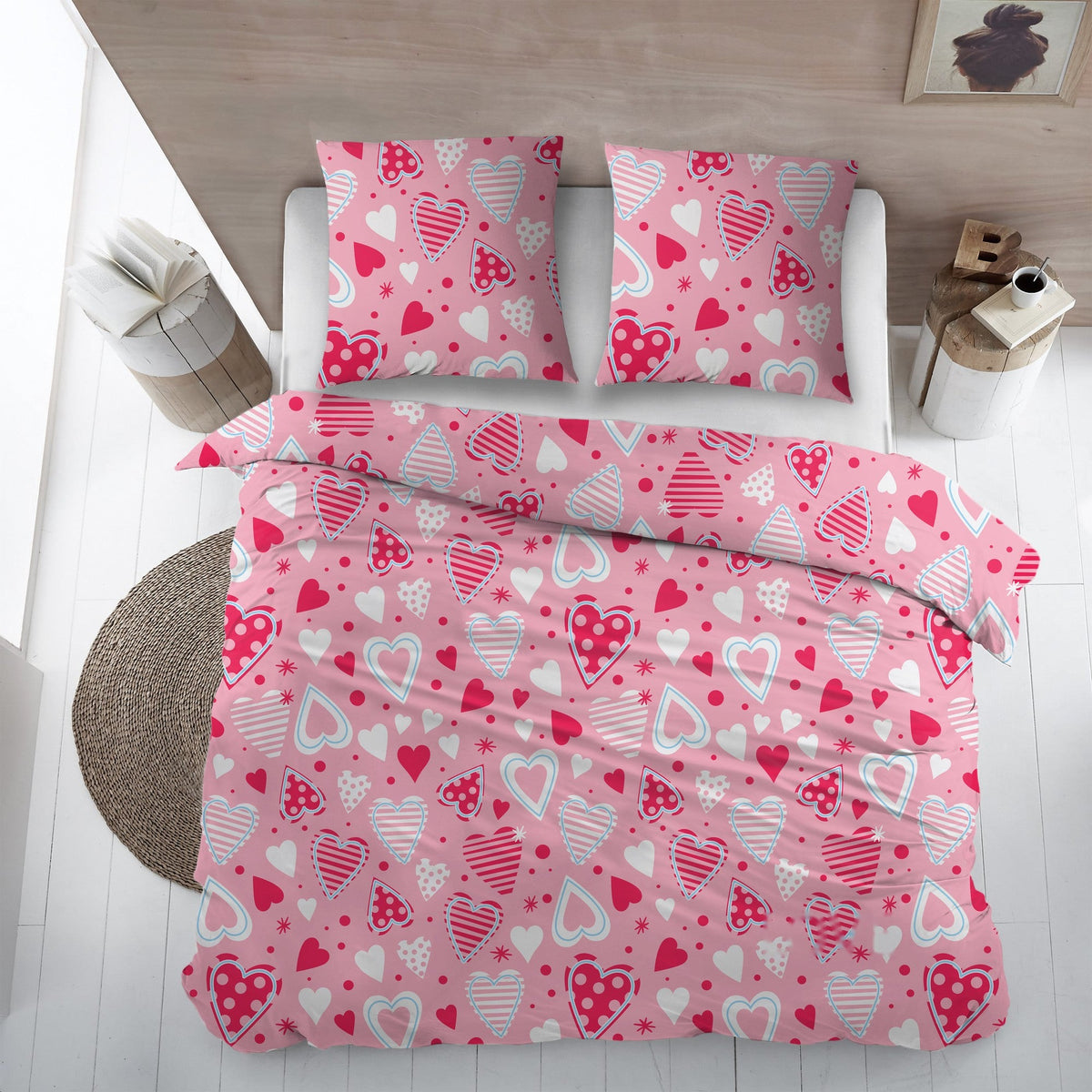 Sleepnight dekbedovertrek flanel Love