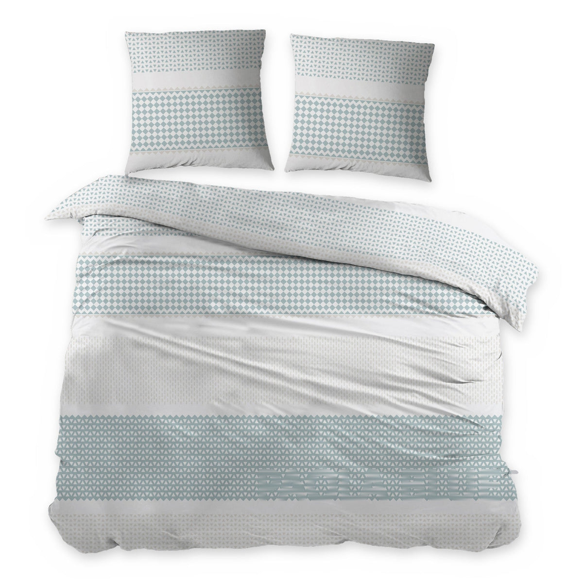 Sleepnight dekbedovertrek flanel Paola blauw