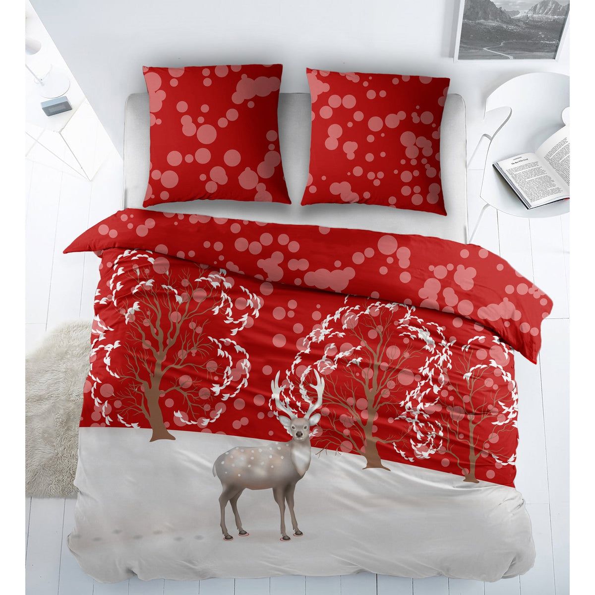 Sleepnight dekbedovertrek flanel Pinkie