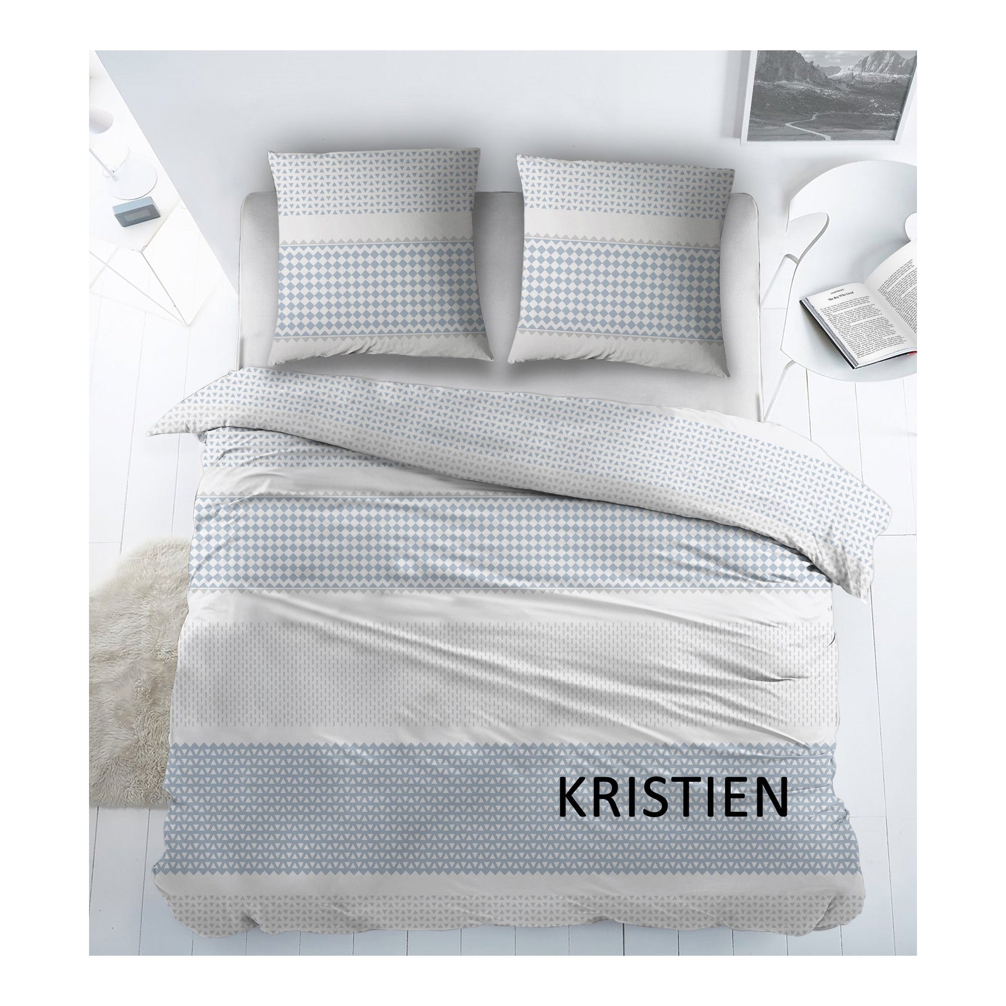 Sleepnight Lakenset katoen Kristien, blauw
