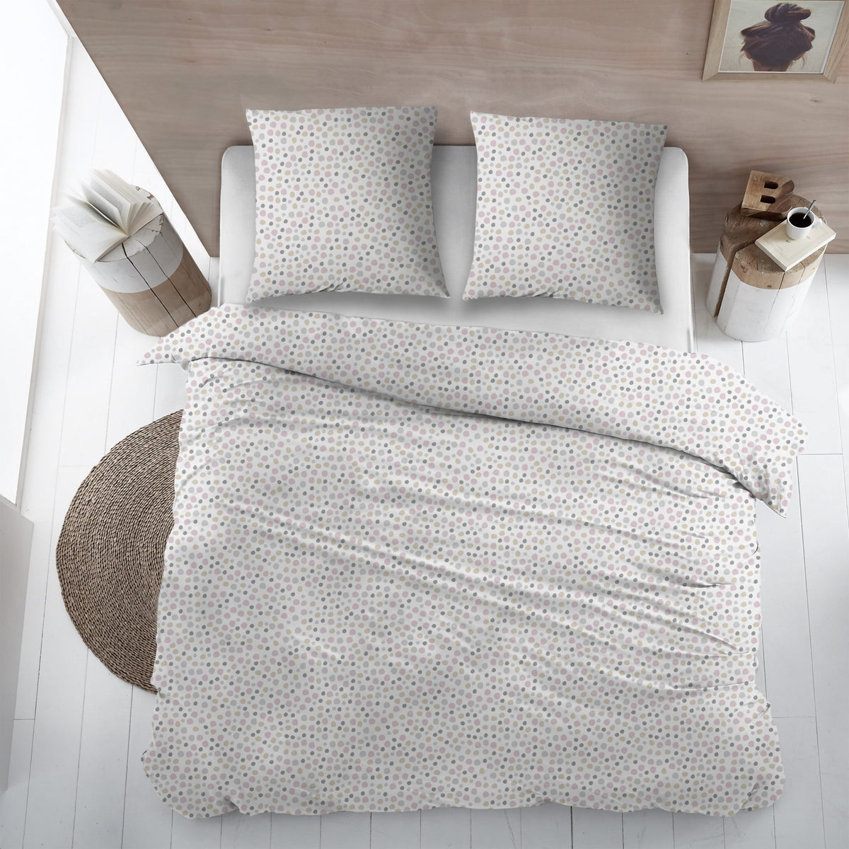 Sleepnight dekbedovertrek percale Cerises rose