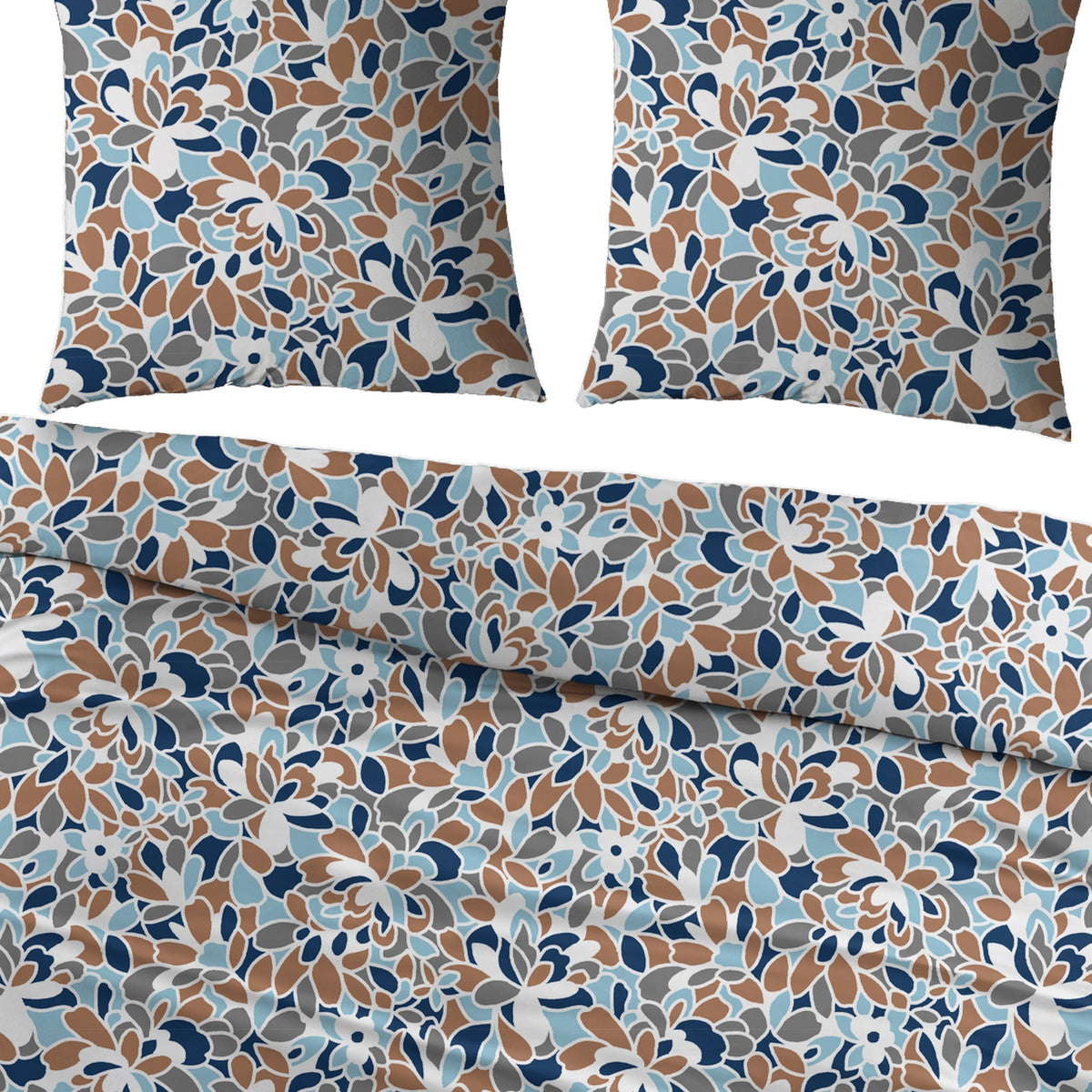 Sleepnight dekbedovertrek percale Epinards bleu