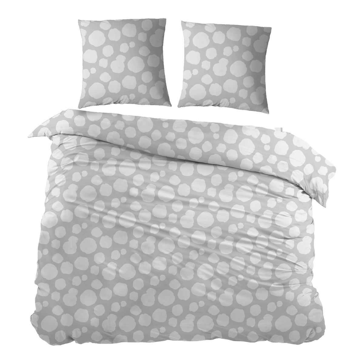 Sleepnight dekbedovertrek percale Framboises gris