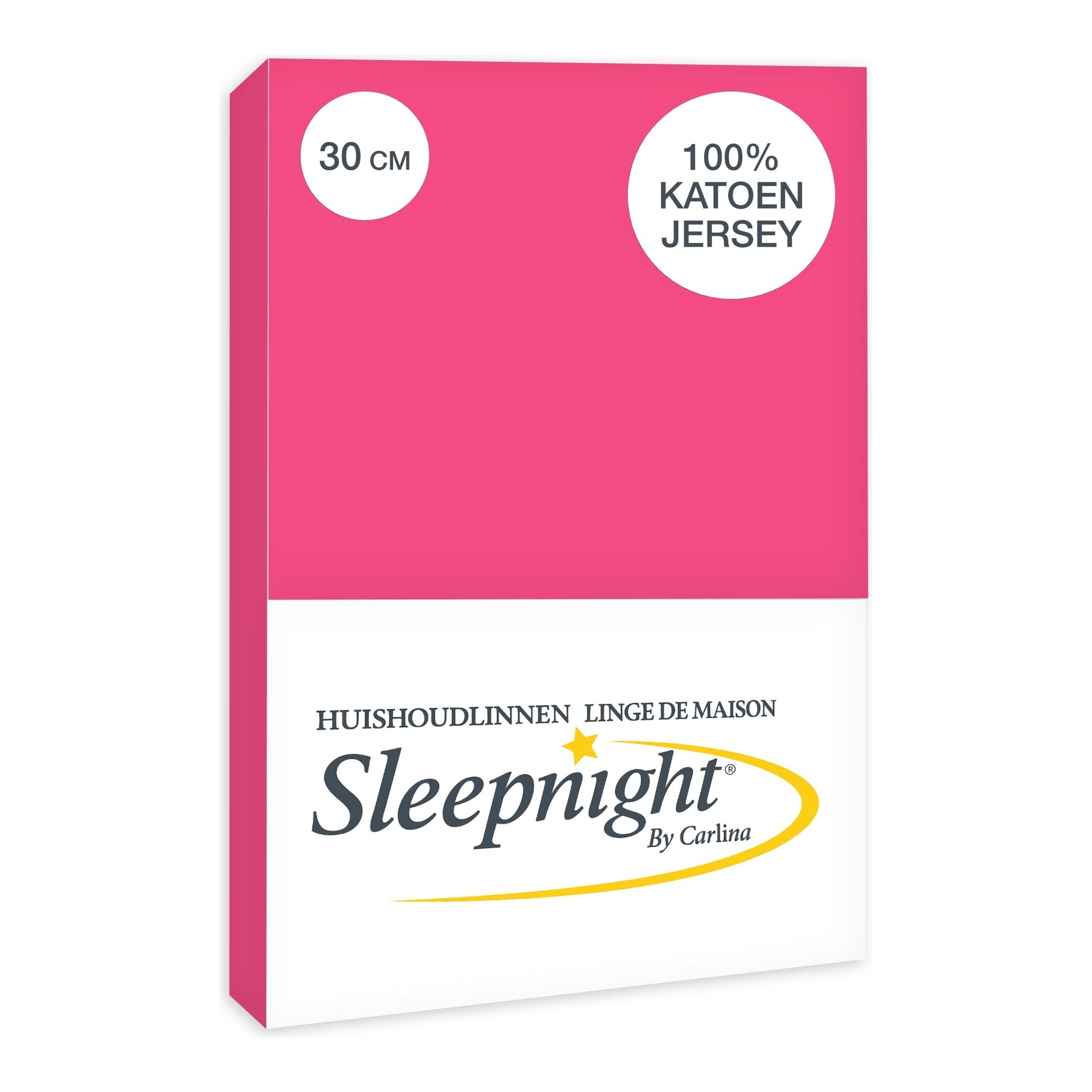 Sleepnight hoeslaken jersey 30 cm Fuchsia