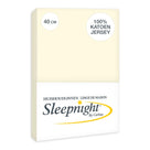 Sleepnight hoeslaken jersey 40 cm ivoor
