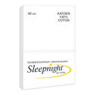 Sleepnight hoeslaken katoen 40 cm wit