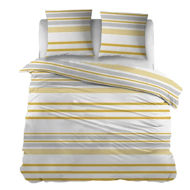 Sleepnight Dekbedovertrek Flanel Indra Geel