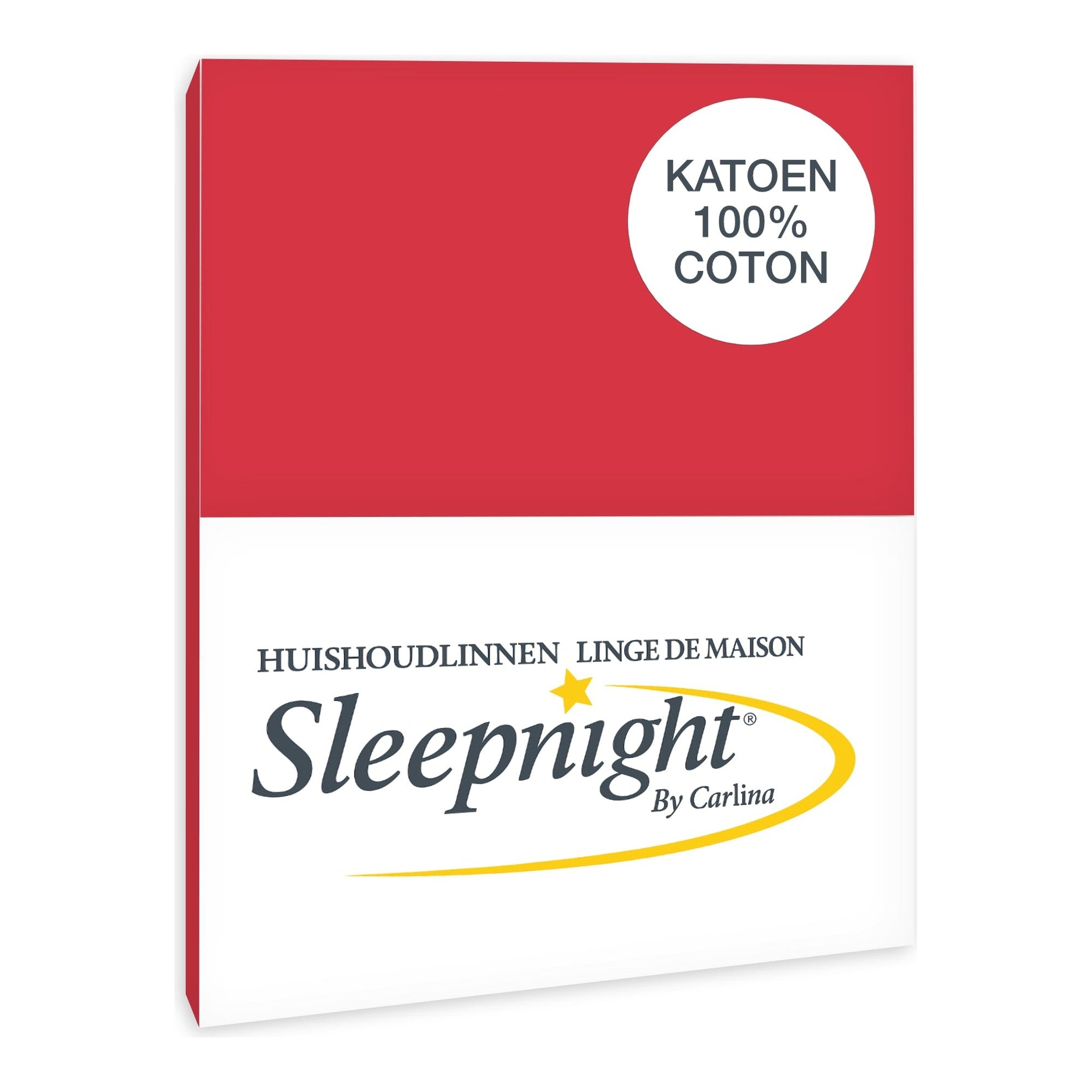 Sleepnight kussensloop katoen rood