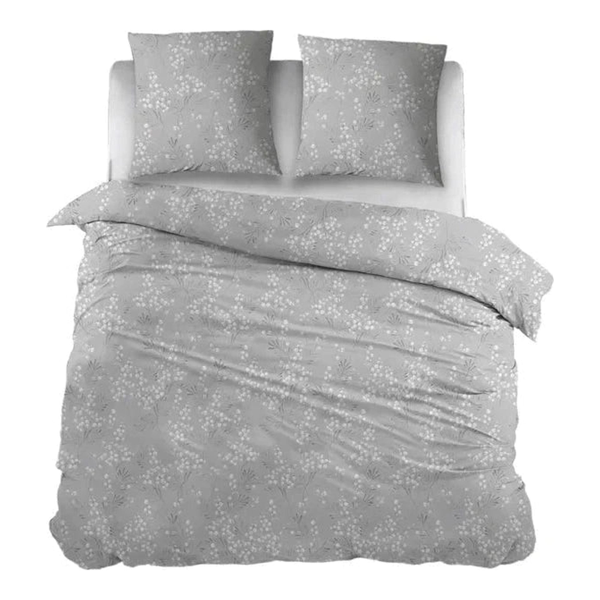 Sleepnight Lakenset flanel Erica grijs
