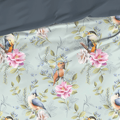 Satin d'Or Dekbedovertrek Satijn Songbird Multi