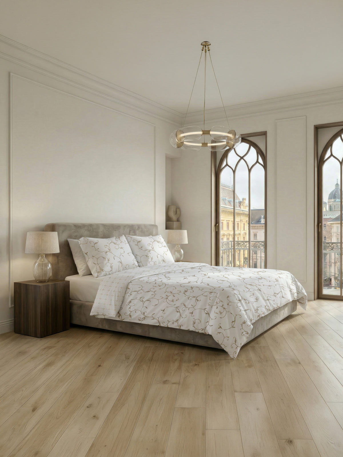 Heckettlane Dekbedovertrek Satijn Vienna Off-White