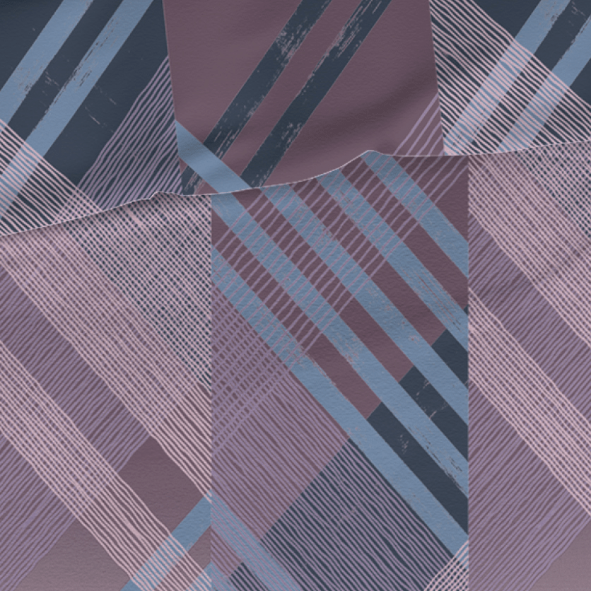 Romanette Bettbezug Flanell Valmont Blau/Flieder