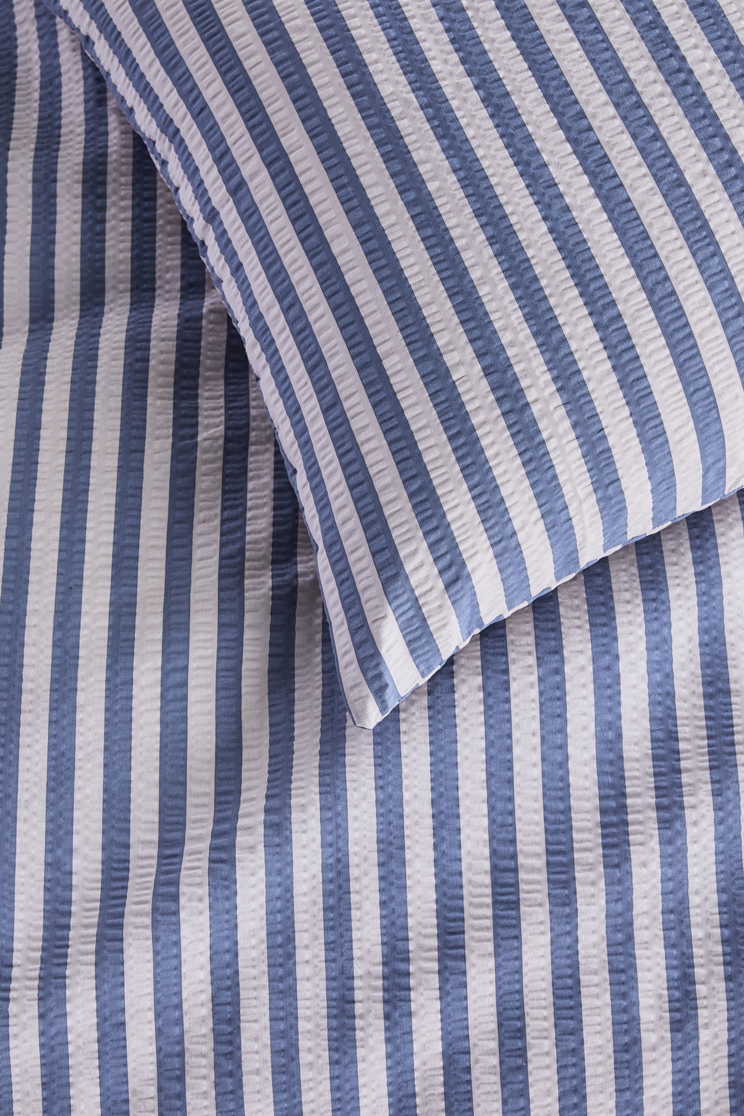 Beddinghouse Dekbedovertrek Seersucker Veya - Blauw