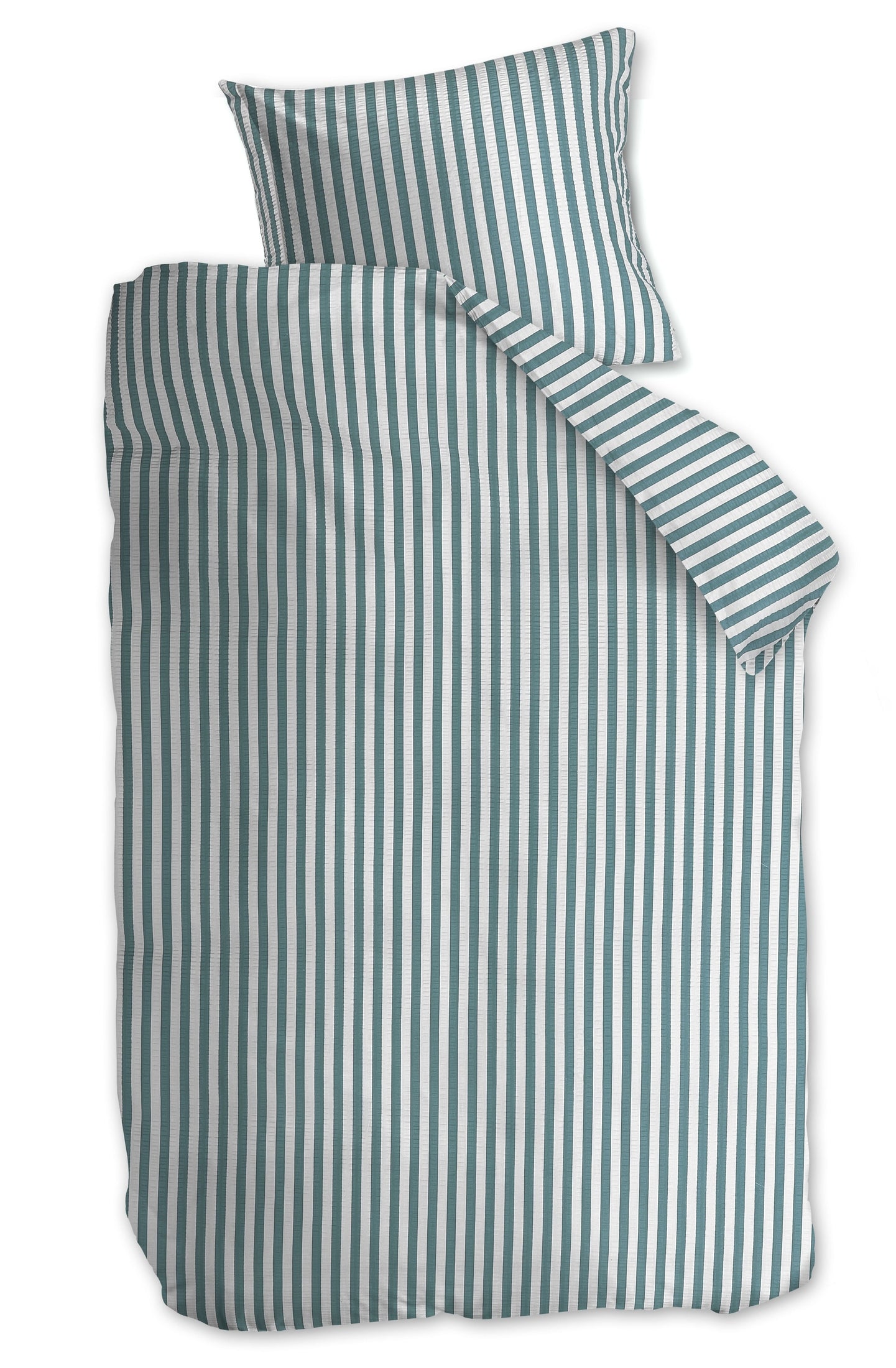Beddinghouse Dekbedovertrek Seersucker Veya - Groen