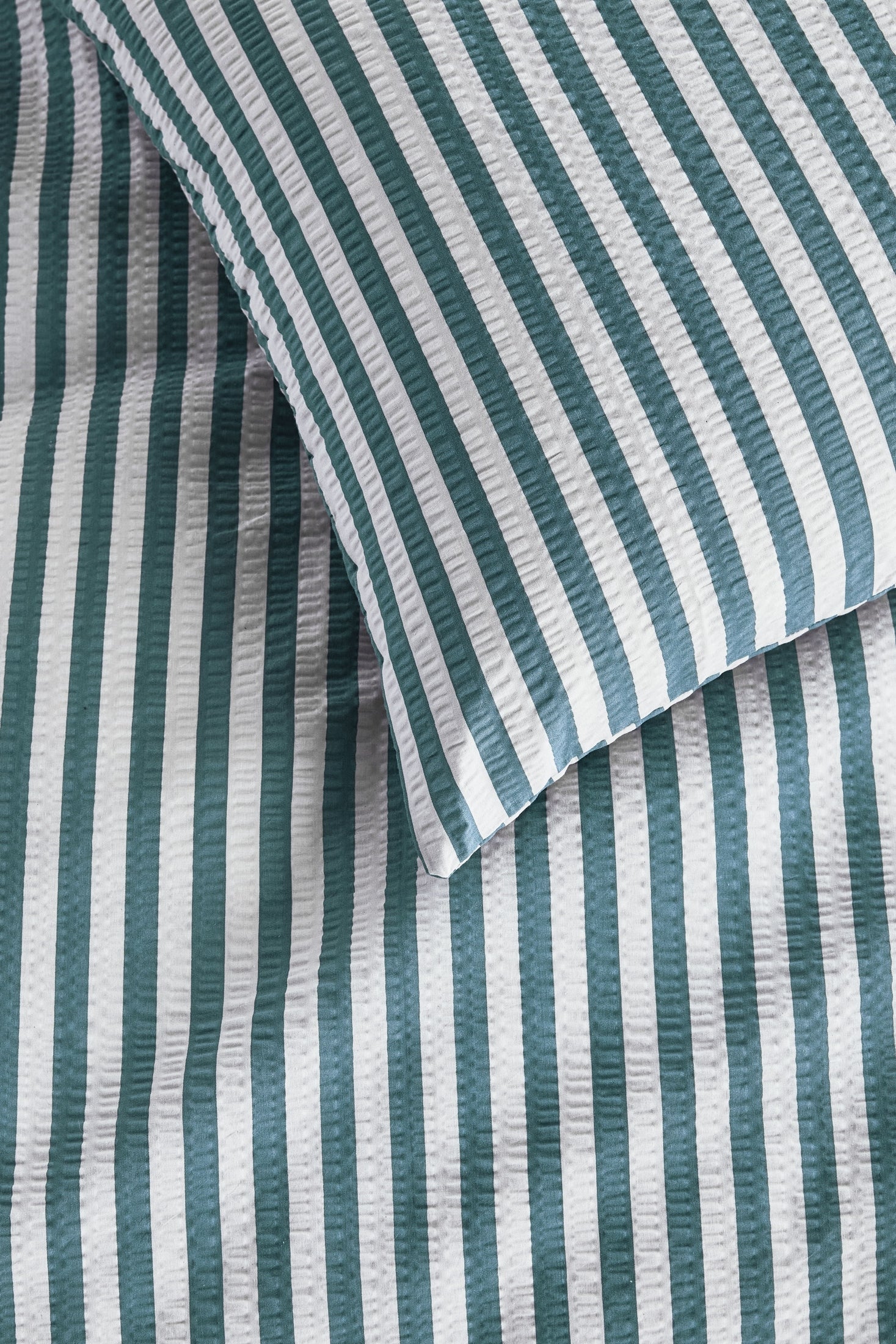 Beddinghouse Dekbedovertrek Seersucker Veya - Groen