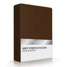 Romanette hoeslaken velours bruin #kleur_bruin