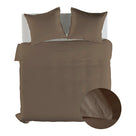 Yellow dekbedovertrek Suite Nairobi Plaza taupe gewassen katoen