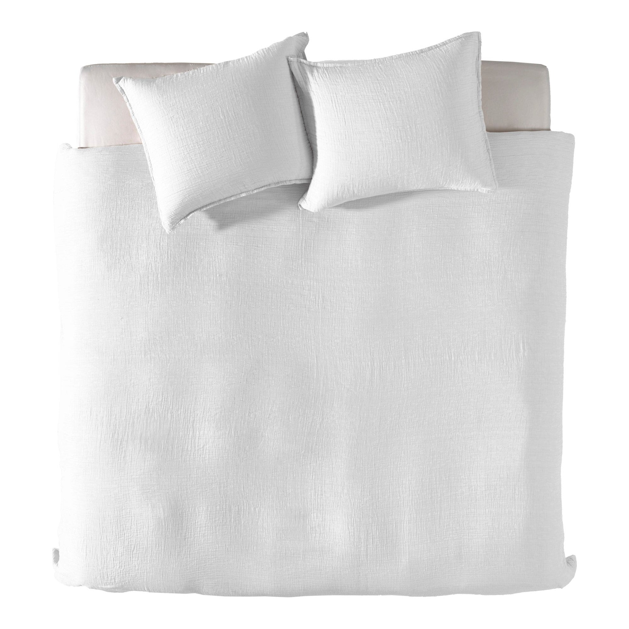 Yellow dekbedovertrek Garza Bright White mousseline