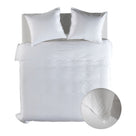Yellow dekbedovertrek Suite Guadeloupe Blanc de Blanc mousseline