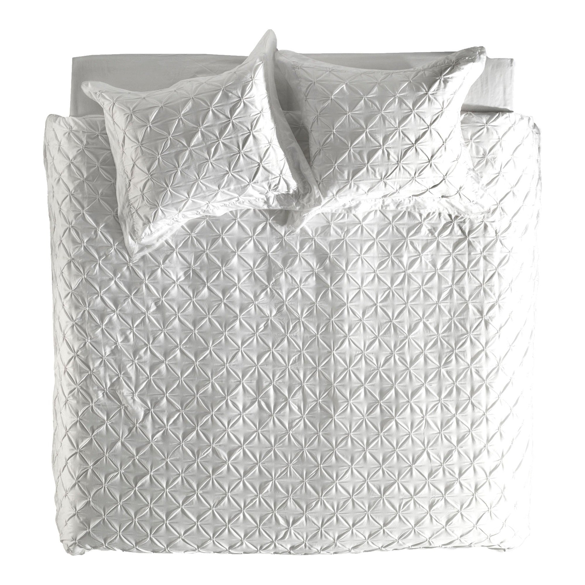 Yellow dekbedovertrek Como 4 White katoen percale