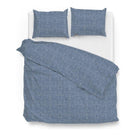 Zo Home dekbedovertrek Lino Urban Blue katoen