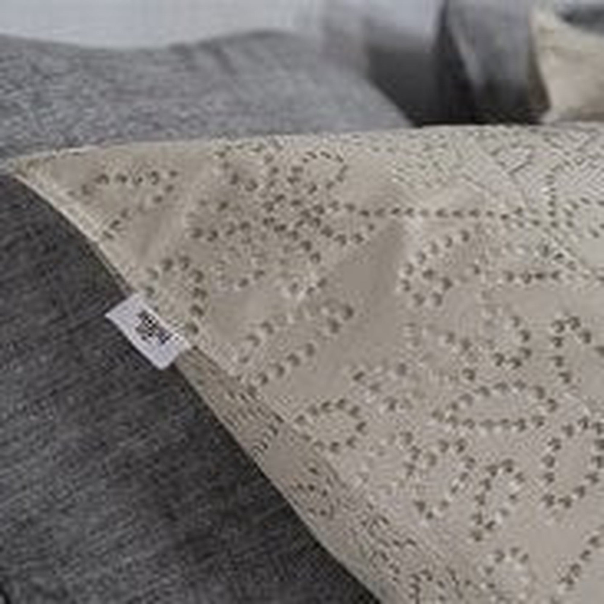 Zo Home dekbedovertrek percale Floreala Cool beige