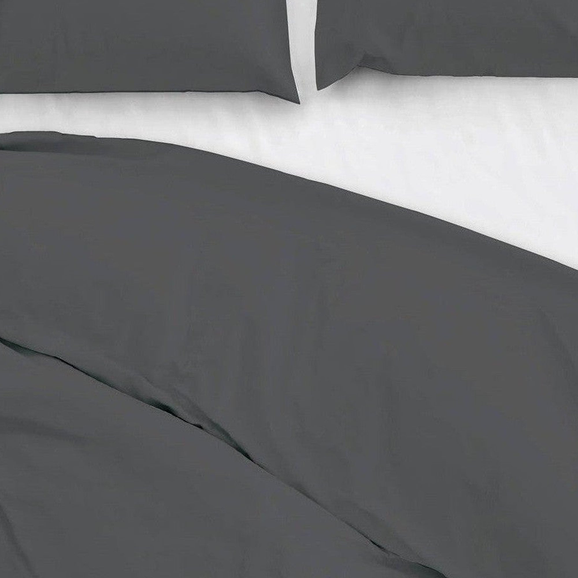 Zo Home dekbedovertrek satijn Satinado Classic Anthracite