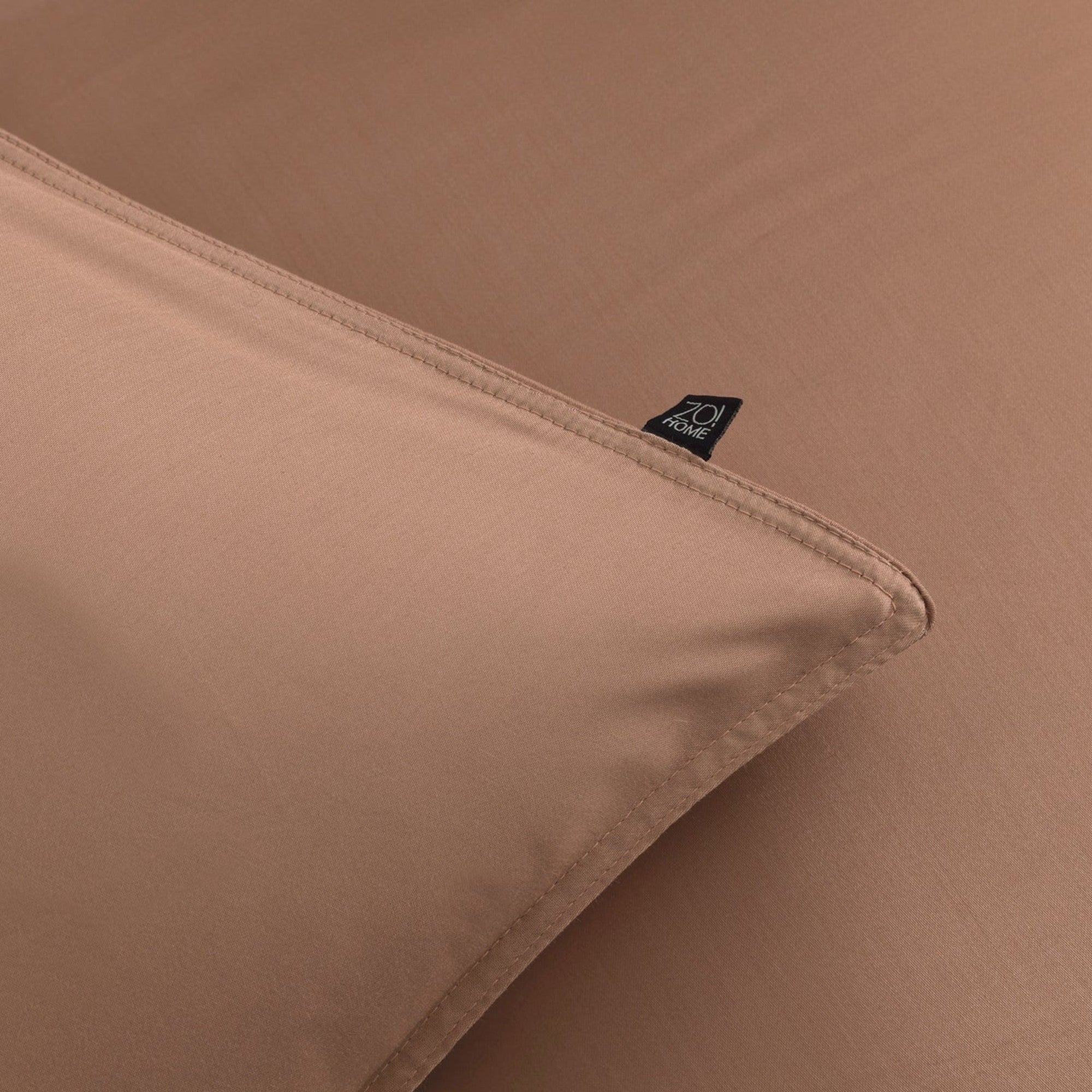 Zo Home dekbedovertrek satijn Satinado Praline Brown