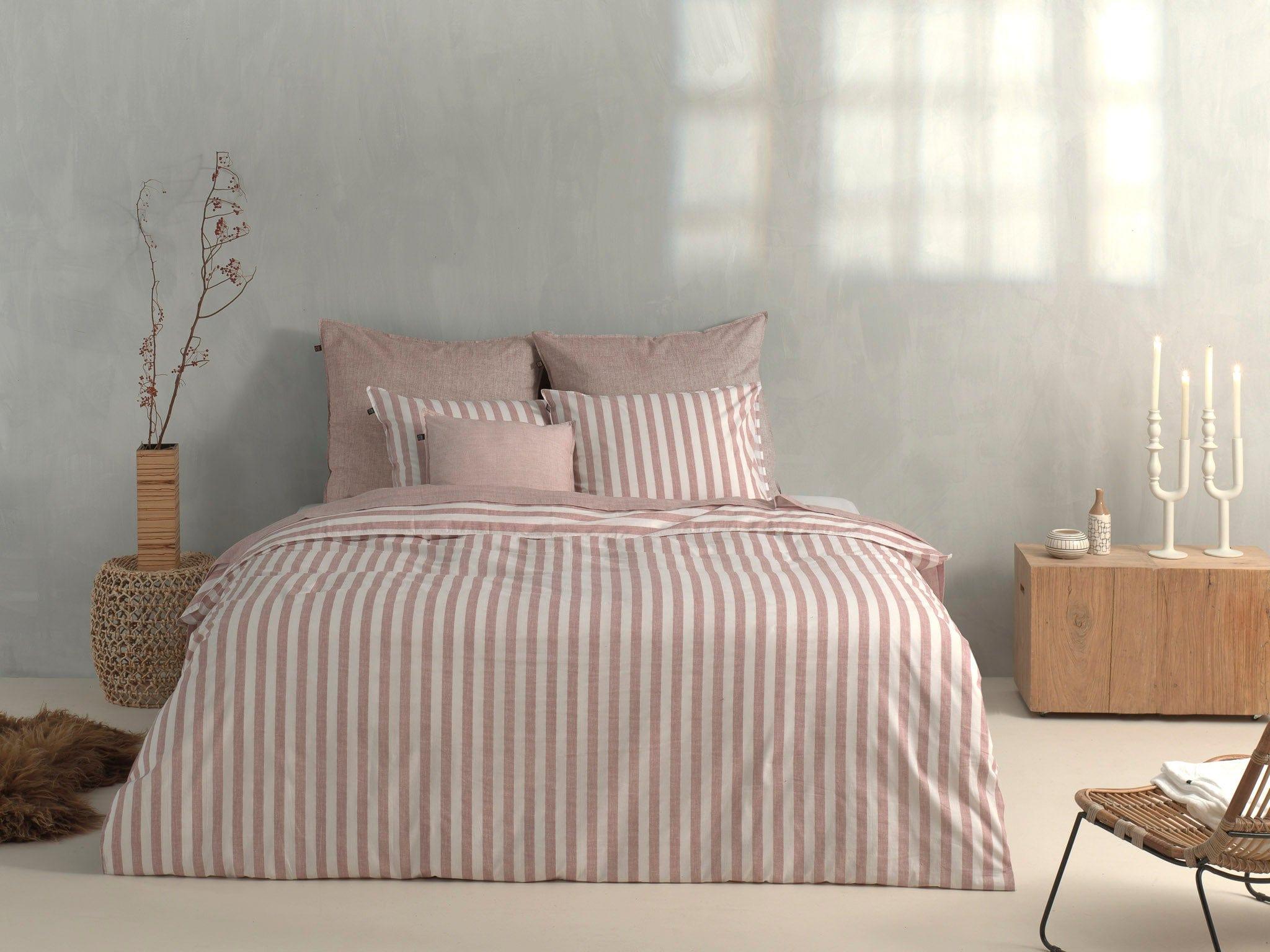 Zo Home Dekbedovertrek Zo Home Dekbedovertrek Banda-di-Lino Shell-Nude Katoen