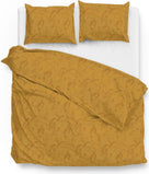 Zo Home dekbedovertrek Fiori-di-Satinado Ochre-Gold Katoen-satijn