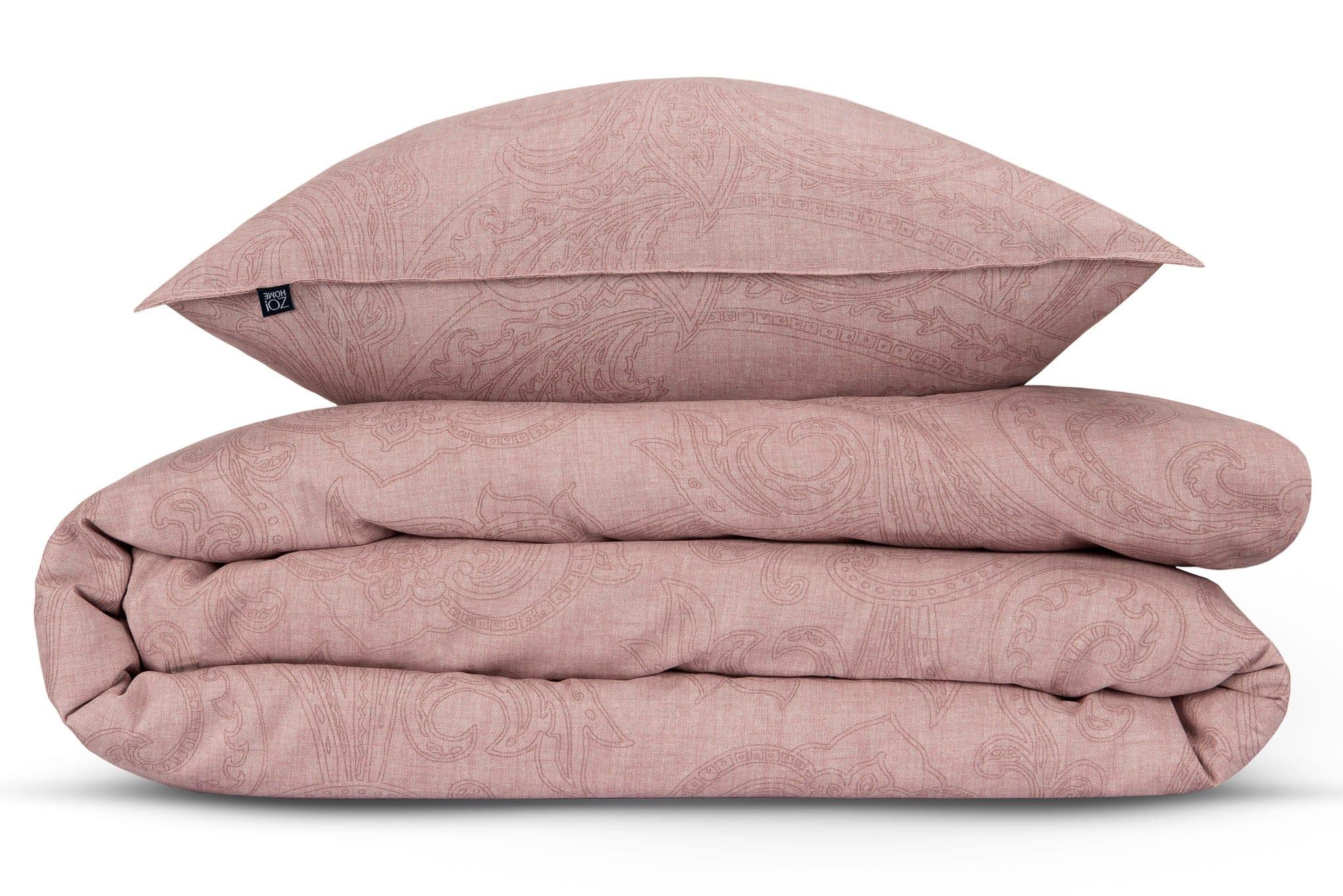 Zo Home Dekbedovertrek Zo Home Dekbedovertrek Paisley-di-Lino Shell-Nude Katoen