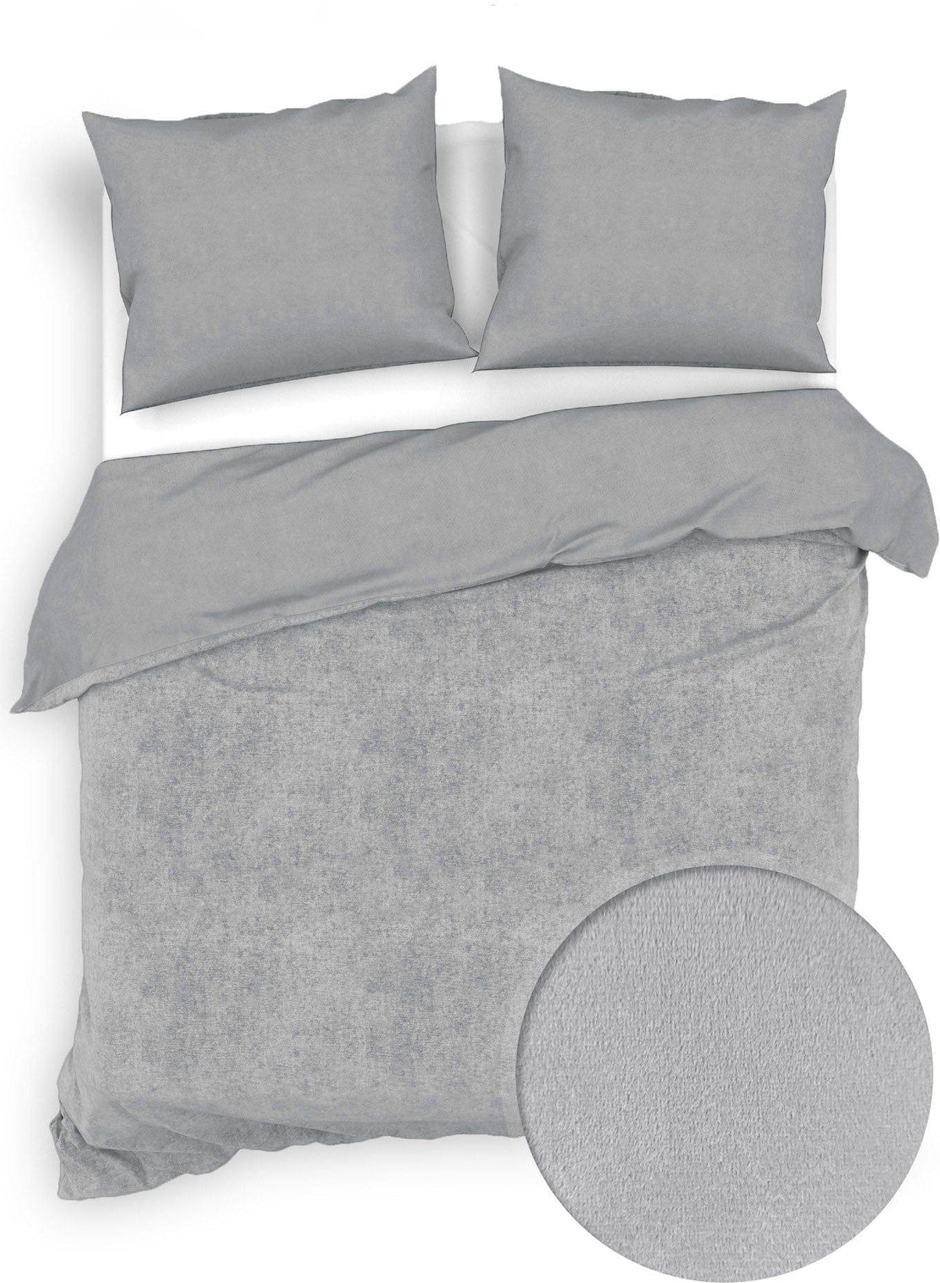 Zo Home Dekbedovertrek Zo Home Dekbedovertrek Velluto Lava-Grey Fluweel